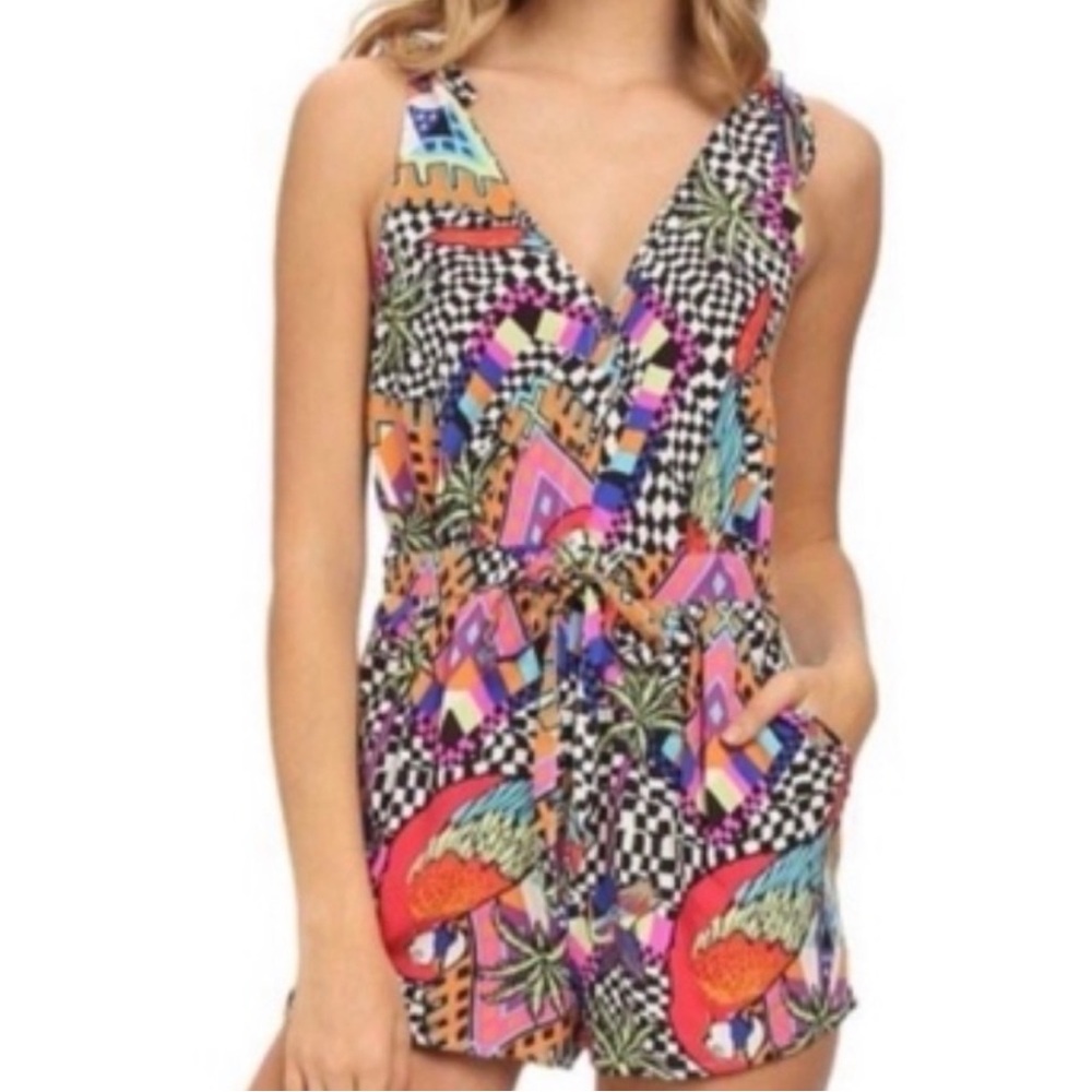 Mara Hoffman Parrot Loros Voile Romper